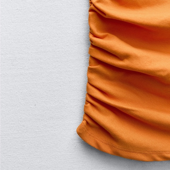 Zara ruched asymmetric top 4174/353/615 - Picture 8 of 11